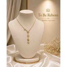 To Be Reborn Çelik Zirkon Taşlı Y Kolye
