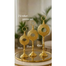 Betonique Stone 3’lü Telkari Şamdan Seti