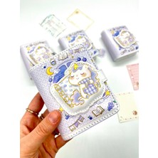 Kağıt Gemi Dükkan Sevimli Unicorn ve Yıldız Temalı Charmlı Mini Planlayıcı Spiralli Defter/80 Yaprak/mıknatıs Ajanda