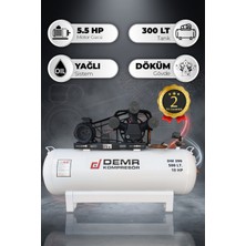 Demr Kompresör Hava Kompresörü Pistonlu 500 Lt 3 Kafa 8 Bar 10 Hp IDM-390