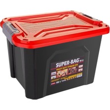 Abnturk ASR-4042 Superbag Saklama Kutusu Renkli Kapak 385 x 295 x 260H mm 18 Lt