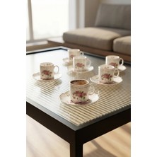 Acar Dorothea 6 Kişilik Porselen Kahve Fincan Takımı - 100 ml