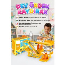 Farbu Oyuncak Büyük Boy Dön Dolaş Ördekler! Şarjlı Işıklı Müzikli Otomatik Yürüyen Merdivenli Eğitici Oyuncak Seti