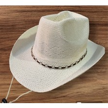 Moda Nokta Ince Bez Kovboy Fötr Delikli Şapka Ipli Yaz Unisex Kadın Erkek Yetişkin