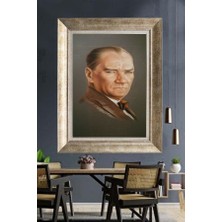 Giyense Gümüş Çerçeveli Atatürk Tablo A2