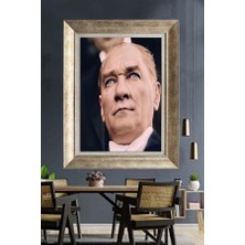 Giyense Gümüş Çerçeveli Atatürk Tablo A5