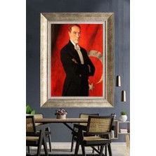 Giyense Gümüş Çerçeveli Atatürk Tablo A58