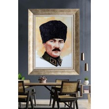 Giyense Gümüş Çerçeveli Atatürk Tablo A81
