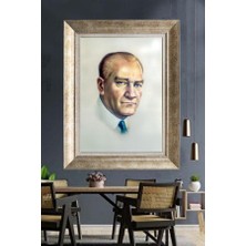 Giyense Gümüş Çerçeveli Atatürk Tablo A93