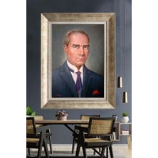 Giyense Gümüş Çerçeveli Atatürk Tablo A111