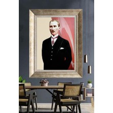 Giyense Gümüş Çerçeveli Atatürk Tablo A146