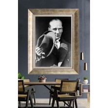 Giyense Gümüş Çerçeveli Atatürk Tablo A191