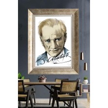 Giyense Gümüş Çerçeveli Atatürk Tablo A199
