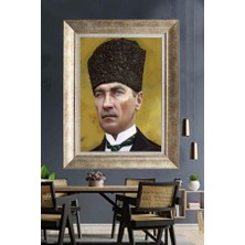 Giyense Gümüş Çerçeveli Atatürk Tablo A175