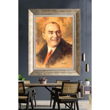 Giyense Gümüş Çerçeveli Atatürk Tablo A203