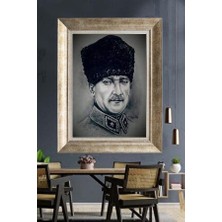 Giyense Gümüş Çerçeveli Atatürk Tablo A219