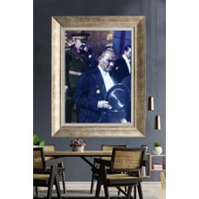 Giyense Gümüş Çerçeveli Atatürk Tablo A241