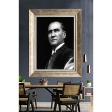 Giyense Gümüş Çerçeveli Atatürk Tablo A251
