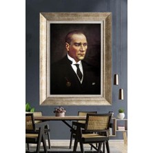 Giyense Gümüş Çerçeveli Atatürk Tablo A290
