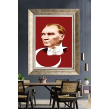 Giyense Gümüş Çerçeveli Atatürk Tablo A296