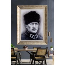 Giyense Gümüş Çerçeveli Atatürk Tablo A313