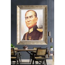 Giyense Gümüş Çerçeveli Atatürk Tablo A272