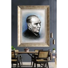 Giyense Gümüş Çerçeveli Atatürk Tablo A262