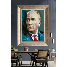 Giyense Gümüş Çerçeveli Atatürk Tablo A277