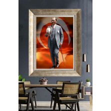 Giyense Gümüş Çerçeveli Atatürk Tablo A286