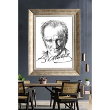 Giyense Gümüş Çerçeveli Atatürk Tablo A287