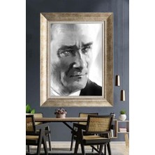 Giyense Gümüş Çerçeveli Atatürk Tablo A316