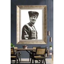Giyense Gümüş Çerçeveli Atatürk Tablo A281
