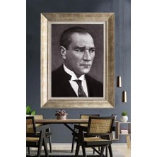 Giyense Gümüş Çerçeveli Atatürk Tablo A365