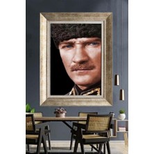 Giyense Gümüş Çerçeveli Atatürk Tablo A333