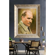 Giyense Gümüş Çerçeveli Atatürk Tablo A357