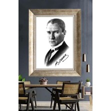Giyense Gümüş Çerçeveli Atatürk Tablo A362