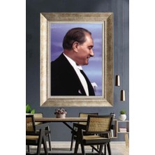 Giyense Gümüş Çerçeveli Atatürk Tablo A401