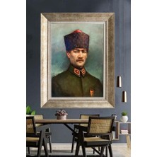 Giyense Gümüş Çerçeveli Atatürk Tablo A402