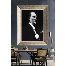 Giyense Gümüş Çerçeveli Atatürk Tablo A440