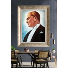 Giyense Gümüş Çerçeveli Atatürk Tablo A413