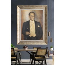 Giyense Gümüş Çerçeveli Atatürk Tablo A449