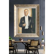 Giyense Gümüş Çerçeveli Atatürk Tablo A420