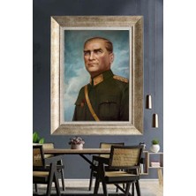 Giyense Gümüş Çerçeveli Atatürk Tablo A424