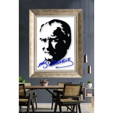 Giyense Gümüş Çerçeveli Atatürk Tablo A481