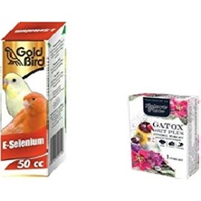Zonaks Kafes Kuşları Için E-Sleenyum 50 cc ve Natura Plan Gaga Taşı x 1 Adet