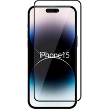 3gen Case İphone 15 Uyumlu Anti Static Tam Kaplayan 9h Cam Ekran Koruyucu