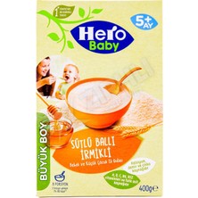 3 Adet Hero Baby Ek Besin Sütlü Irmikli Ballı  400 gr