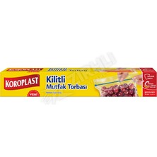 3 Adet Koroplast Kilitli Mutfak Torbası Büyük Boy