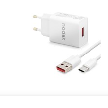 Dorasan Type-C Hızlı Şarj Seti 12W 2.4A USB Adaptörlü - Beyaz