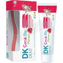 3 Adet Dk Dent Çocuk Diş Macunu + Diş Fırçalı Ahududu Aromalı 50 ml